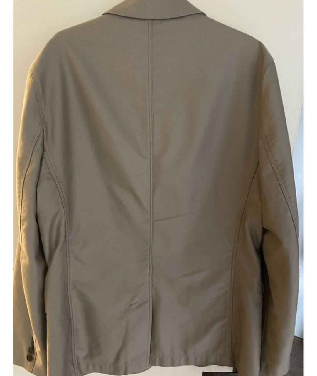 BURBERRY Бежевый хлопковый пиджак, фото 2