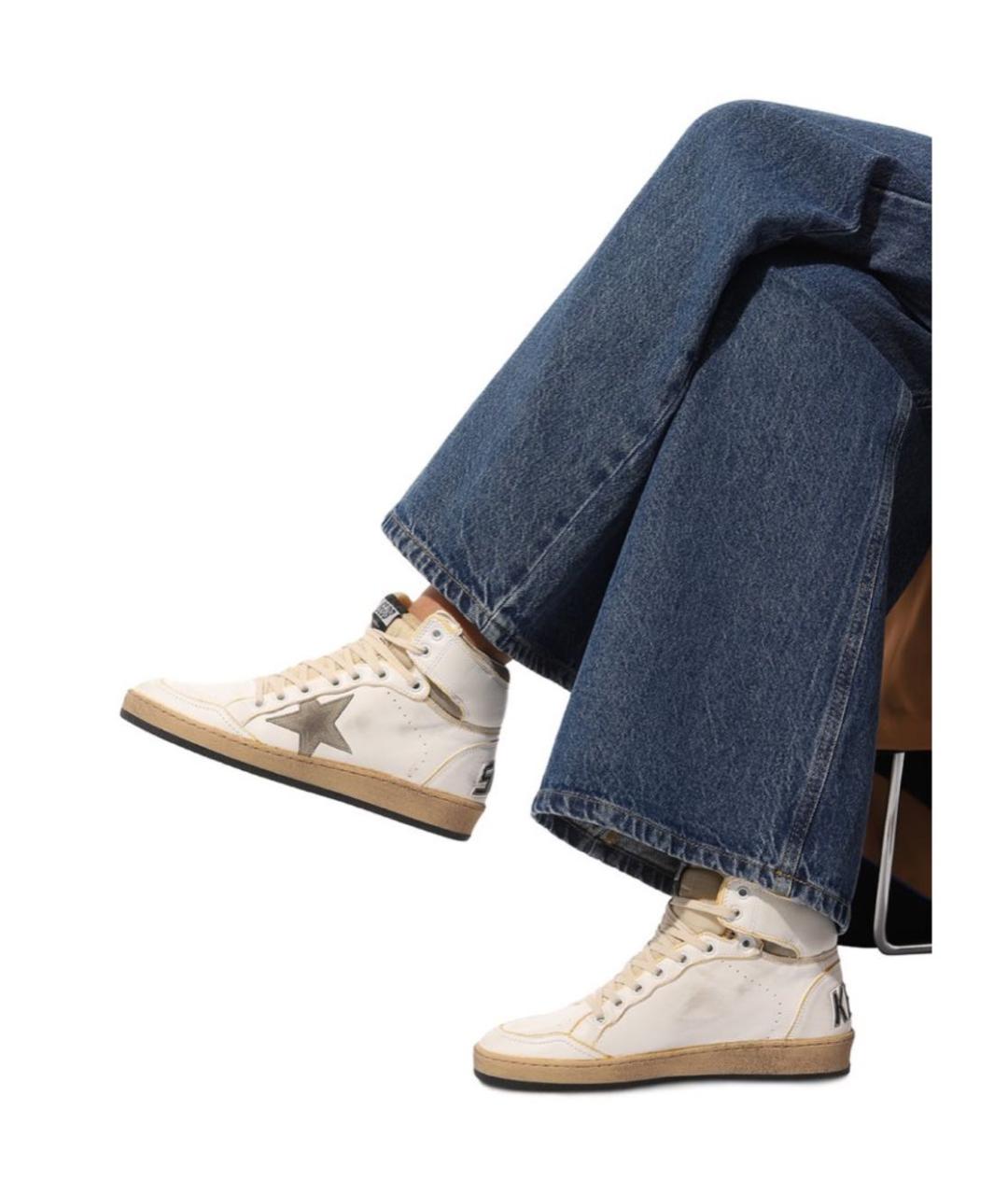 GOLDEN GOOSE DELUXE BRAND Белые кожаные кеды, фото 3