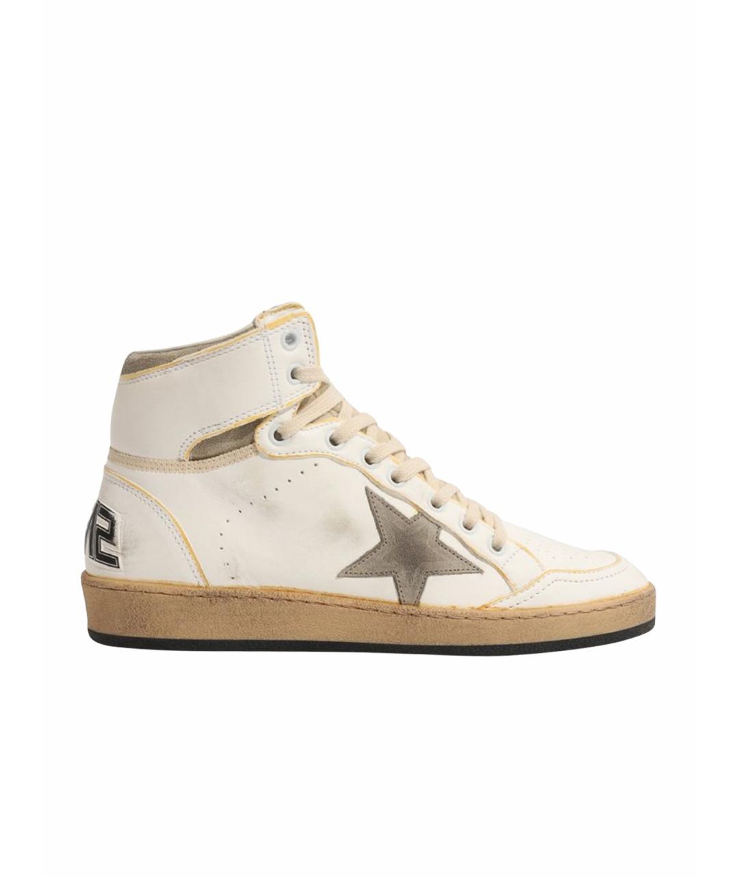GOLDEN GOOSE DELUXE BRAND Белые кожаные кеды, фото 1