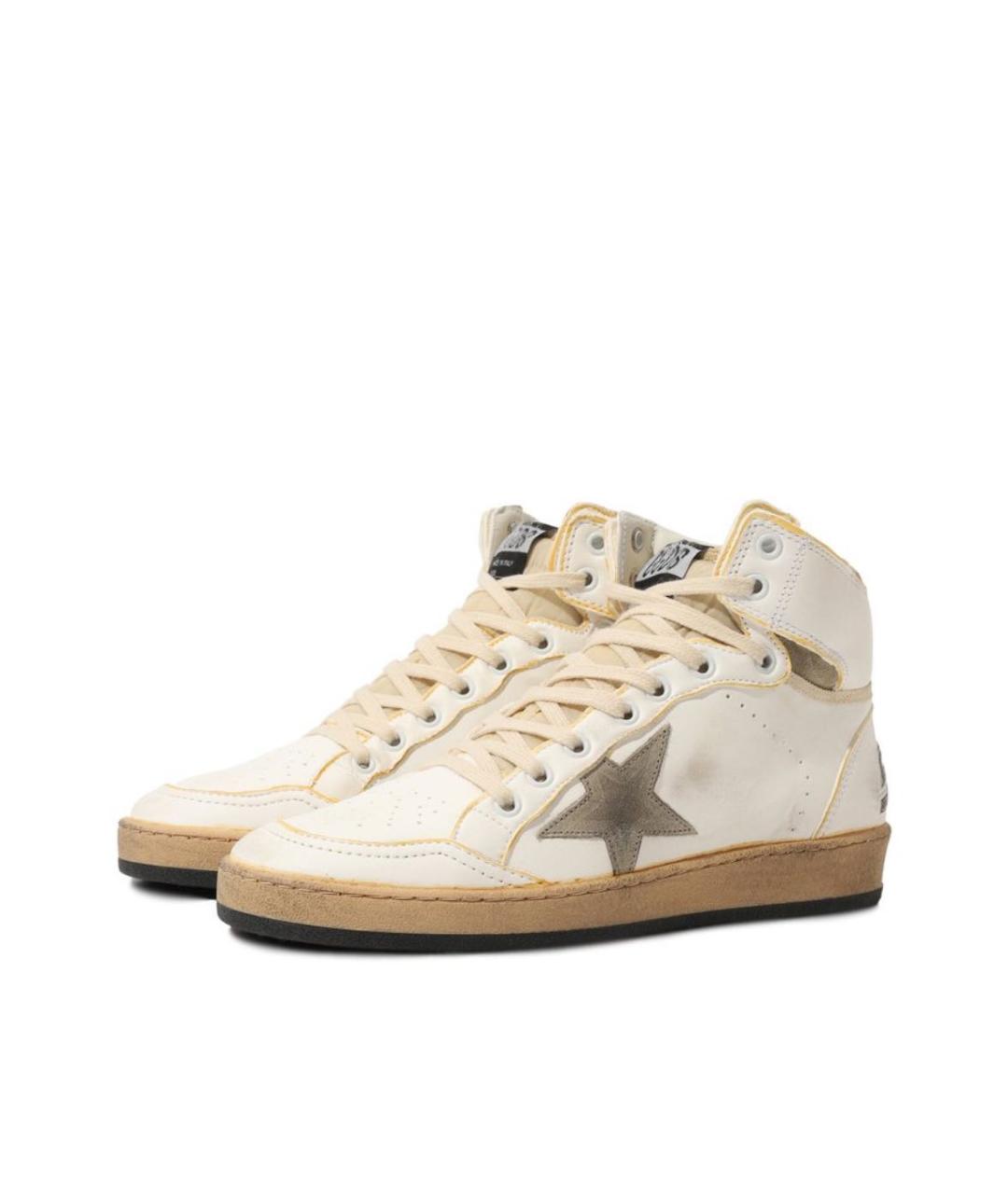 GOLDEN GOOSE DELUXE BRAND Белые кожаные кеды, фото 2