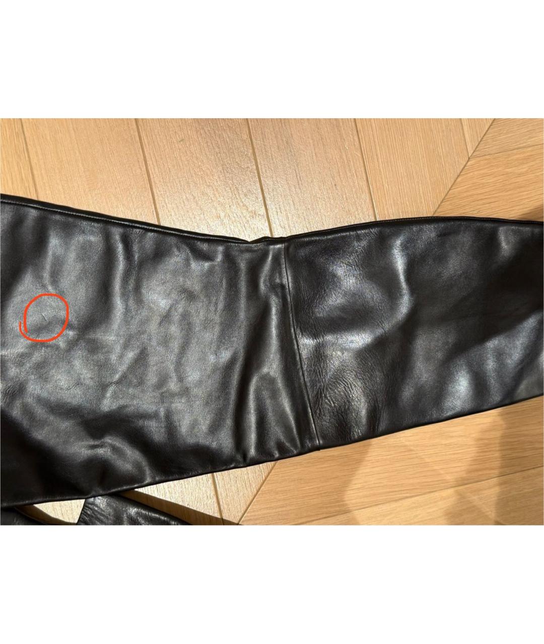 BALENCIAGA Черные кожаные ботфорты, фото 7