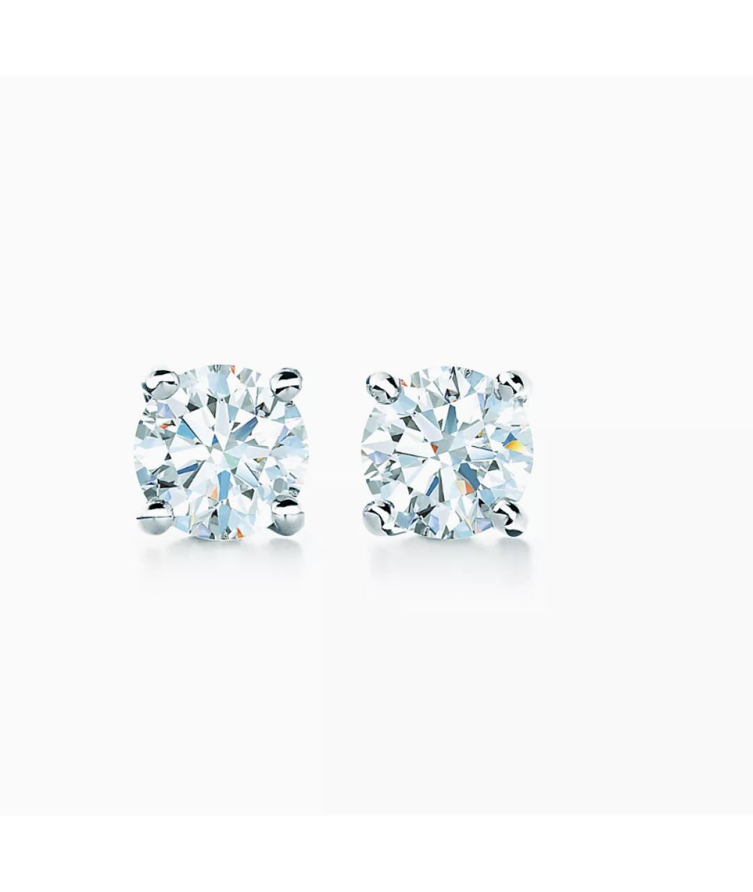 TIFFANY&CO Серебряные платиновые серьги, фото 10