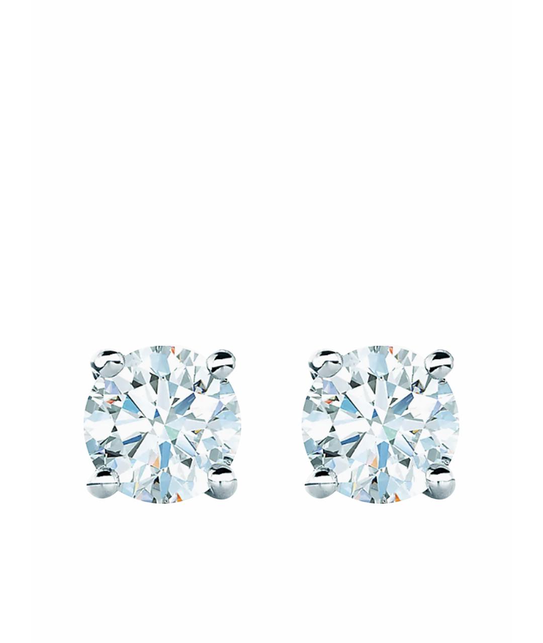 TIFFANY&CO Серебряные платиновые серьги, фото 1