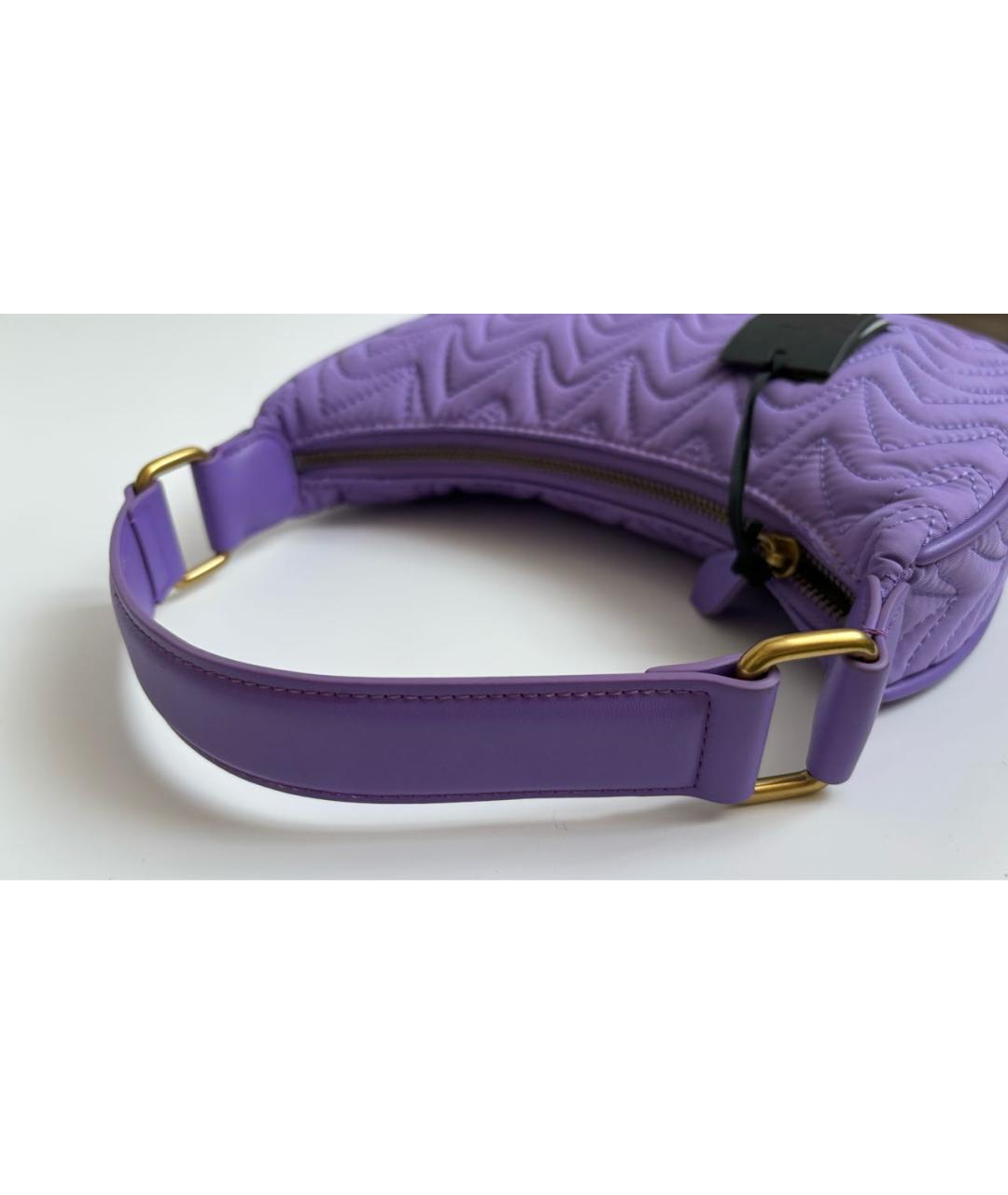 PINKO Фиолетовая тканевая сумка с короткими ручками, фото 7