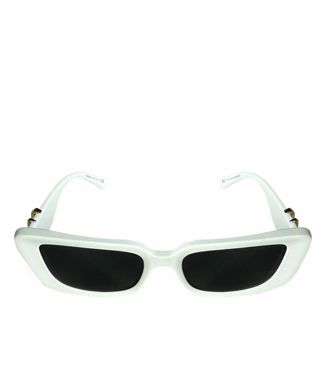 VERSACE Белые пластиковые солнцезащитные очки, фото 1