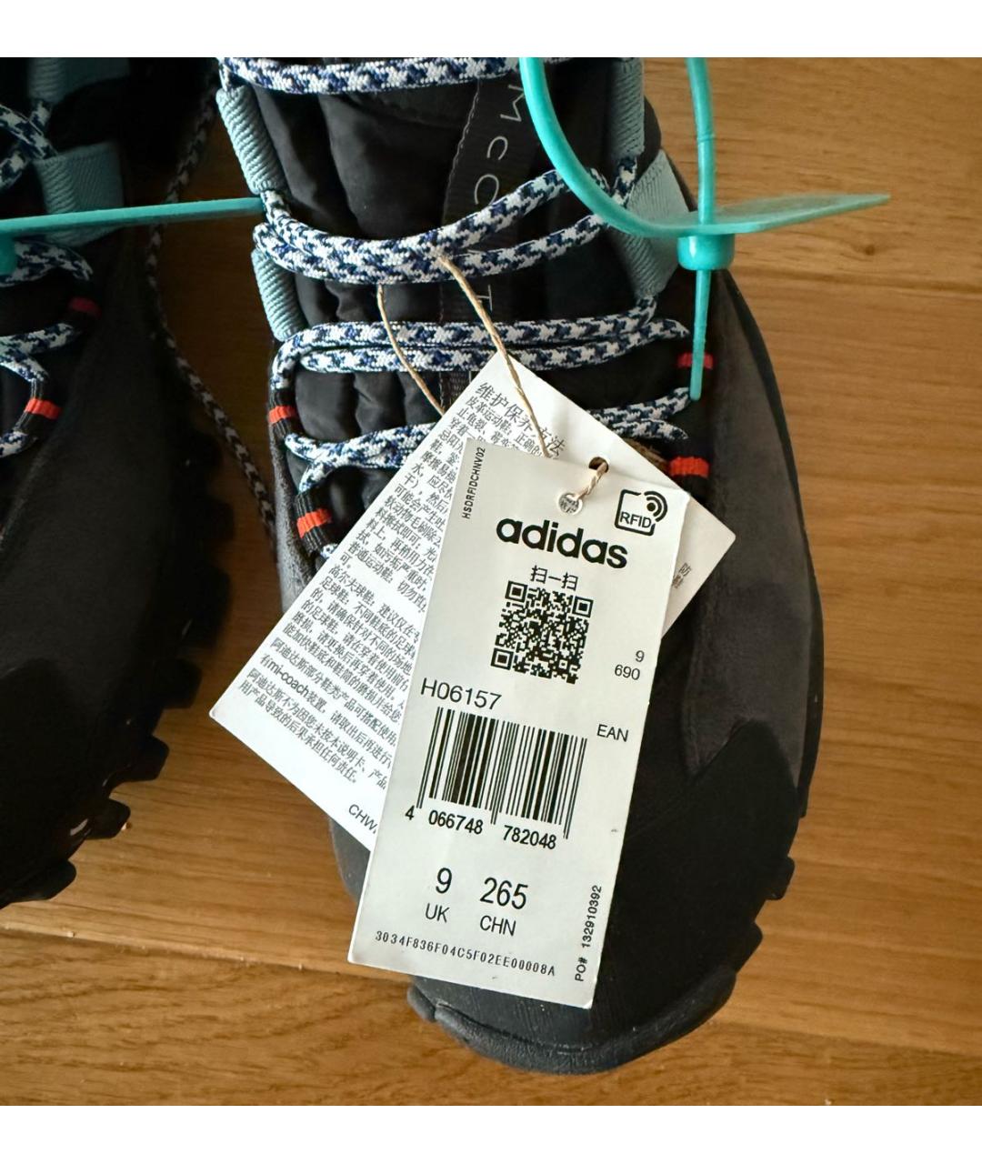 ADIDAS BY STELLA MCCARTNEY Черные высокие кроссовки / кеды, фото 7