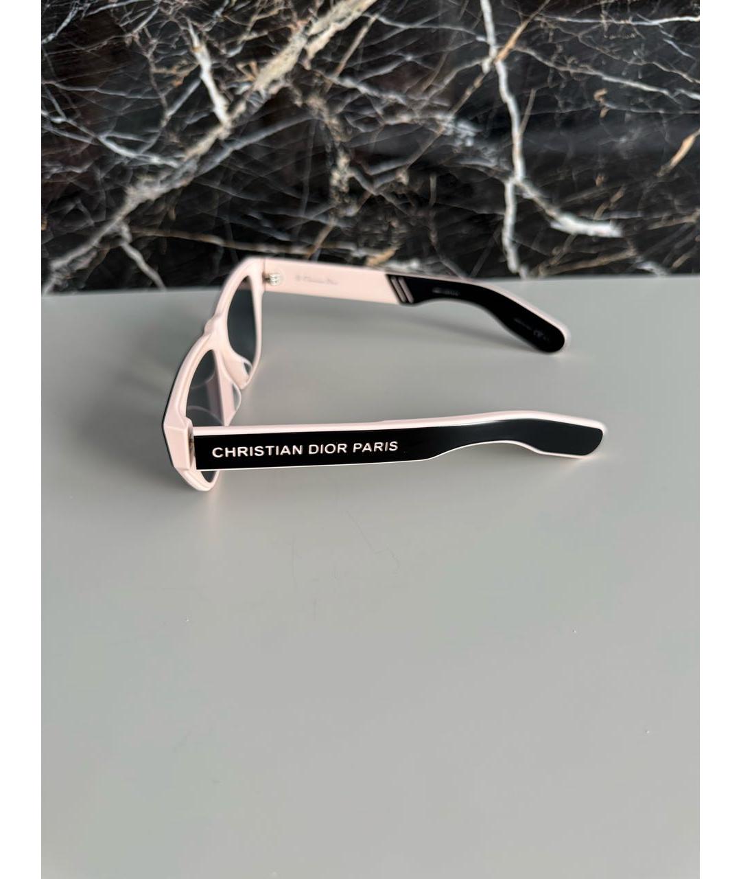 CHRISTIAN DIOR Розовые пластиковые солнцезащитные очки, фото 4