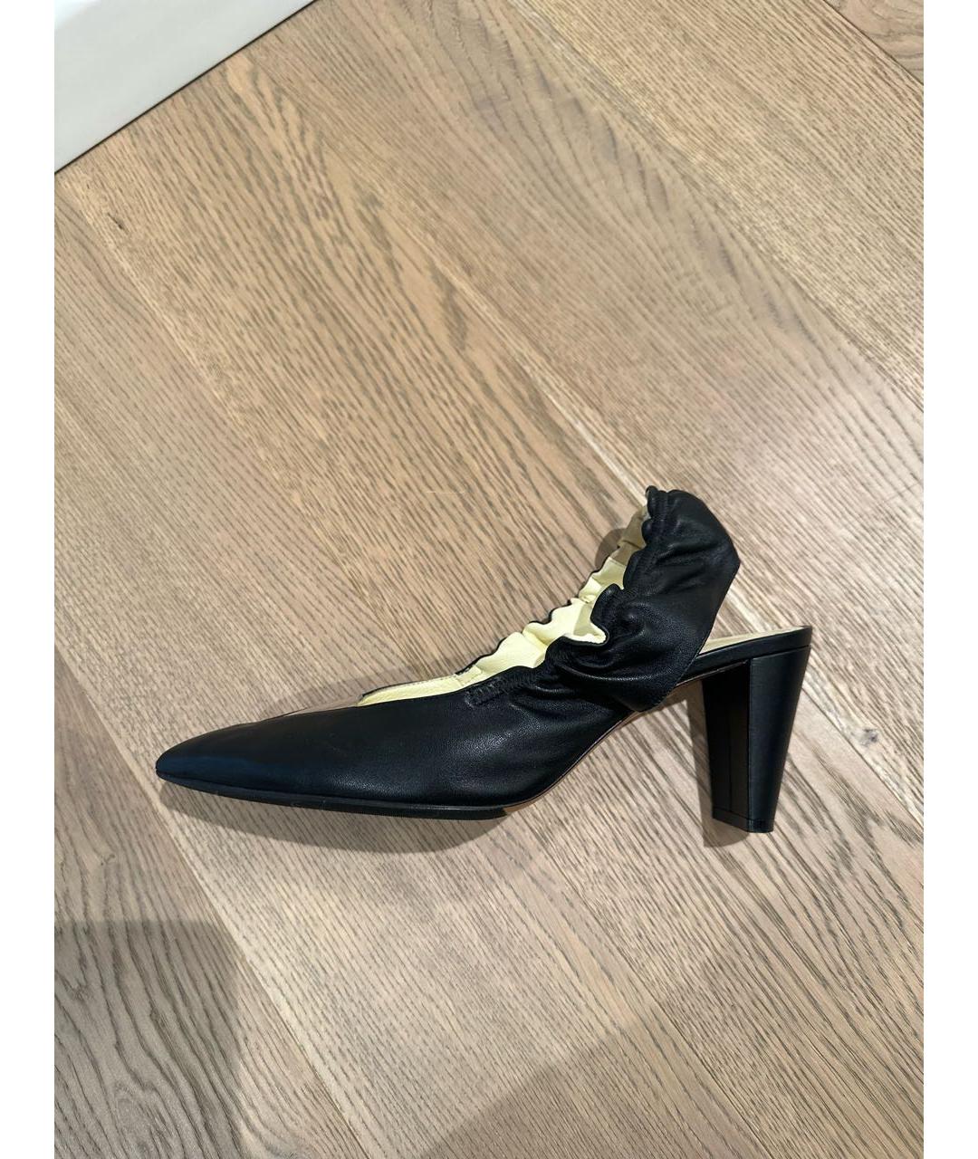 CELINE Черные кожаные туфли, фото 5