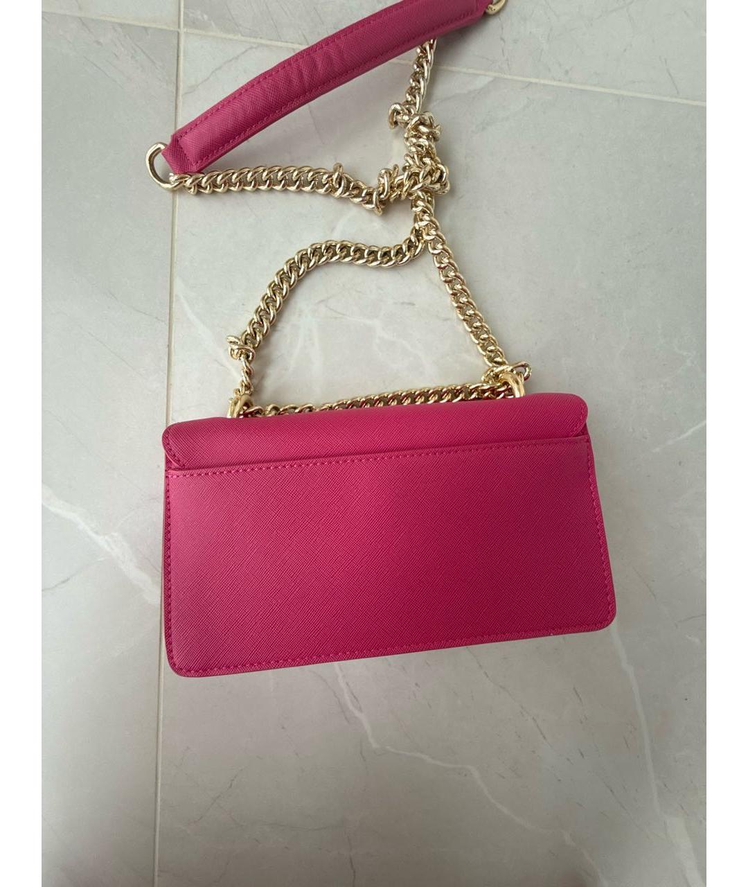 VERSACE JEANS COUTURE Фуксия сумка через плечо из искусственной кожи, фото 2