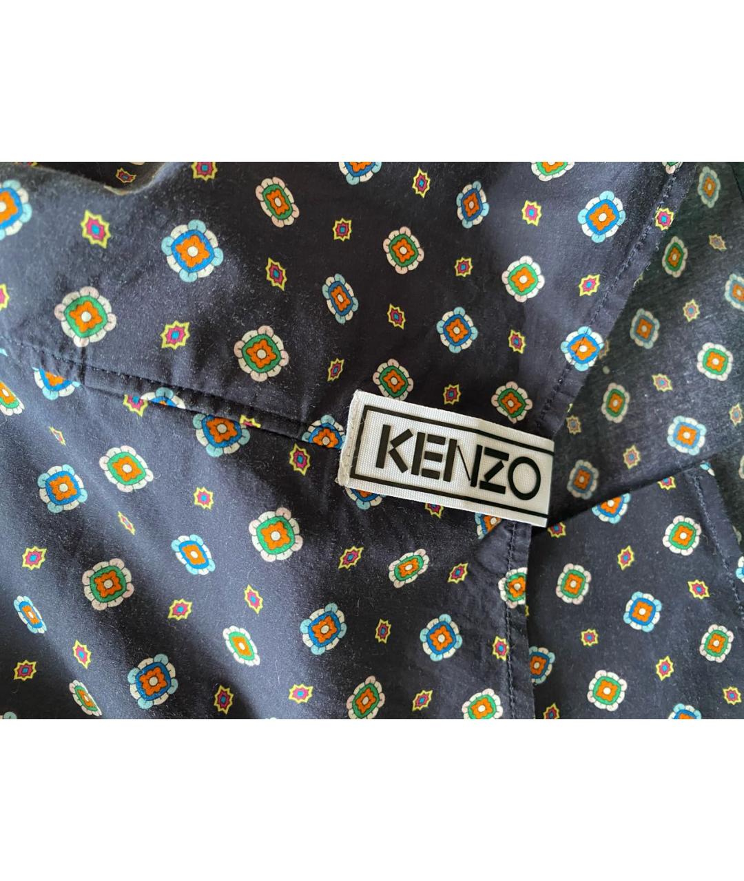 KENZO Мульти хлопко-шелковая кэжуал рубашка, фото 5