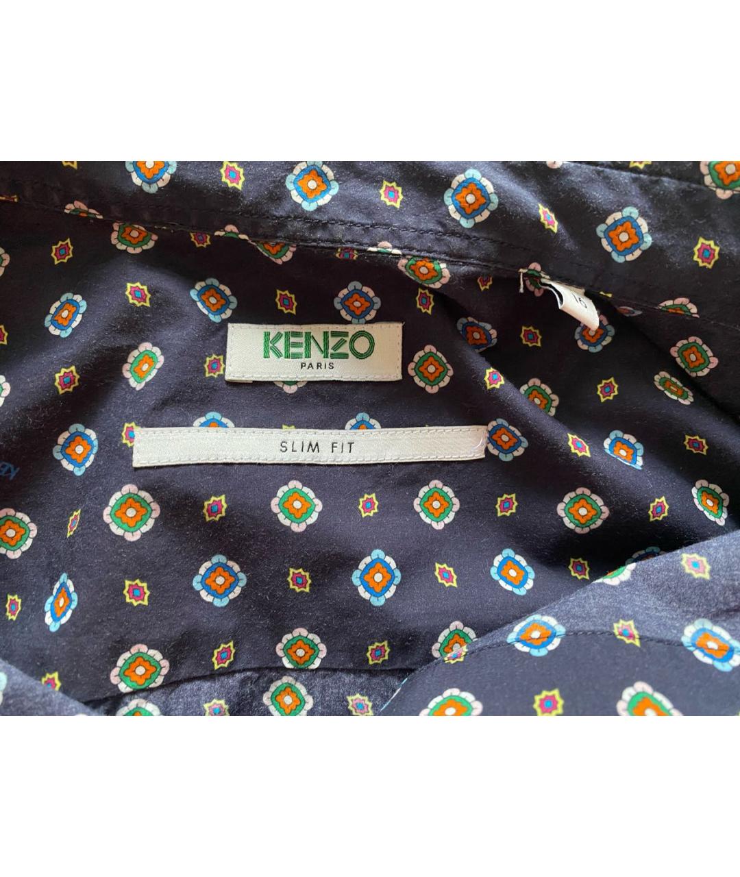 KENZO Мульти хлопко-шелковая кэжуал рубашка, фото 3