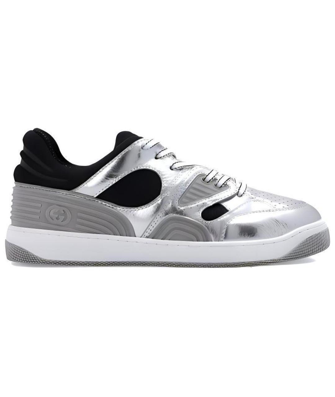 GUCCI Серые низкие кроссовки / кеды, фото 1