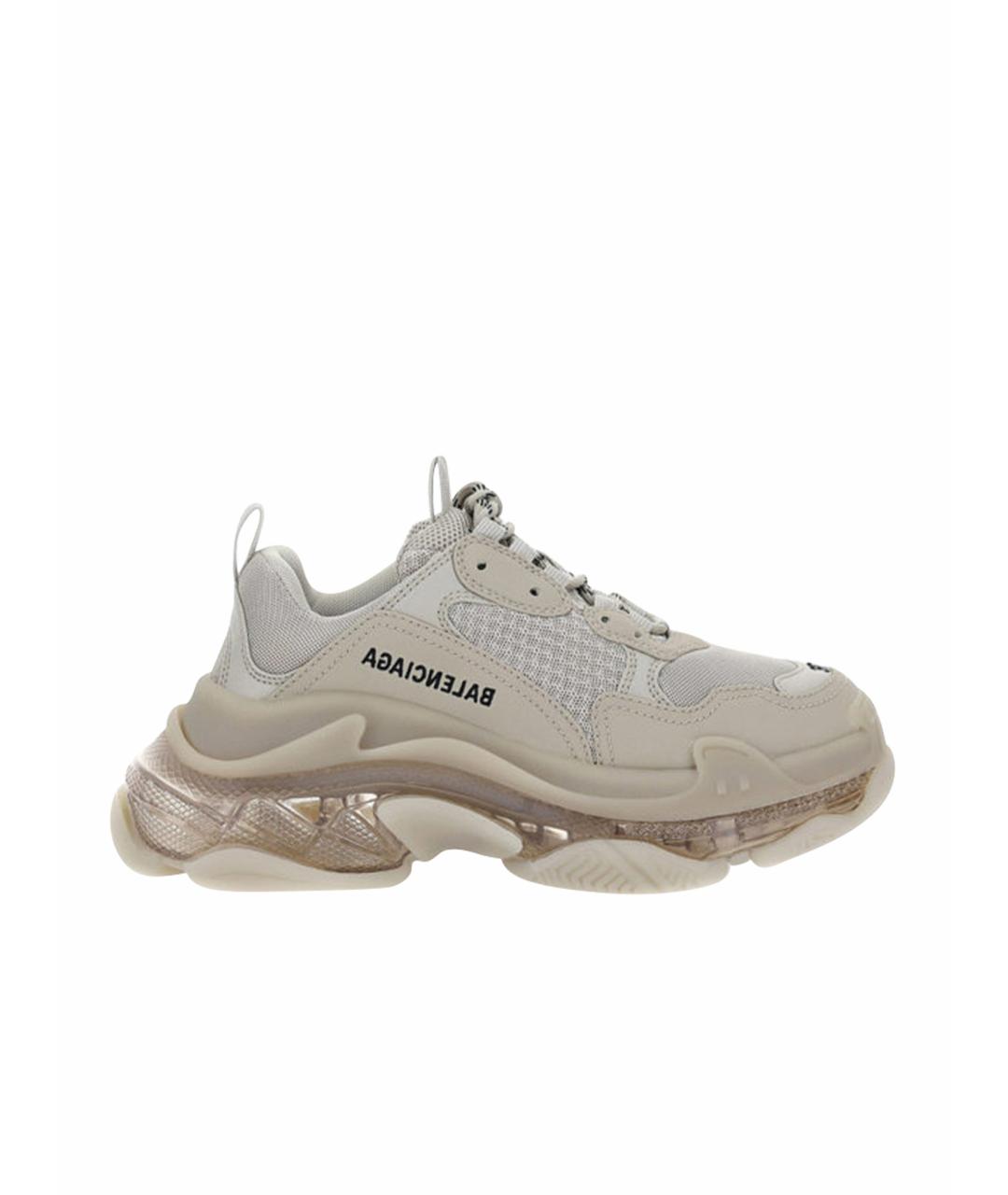 BALENCIAGA Бежевые кроссовки, фото 1
