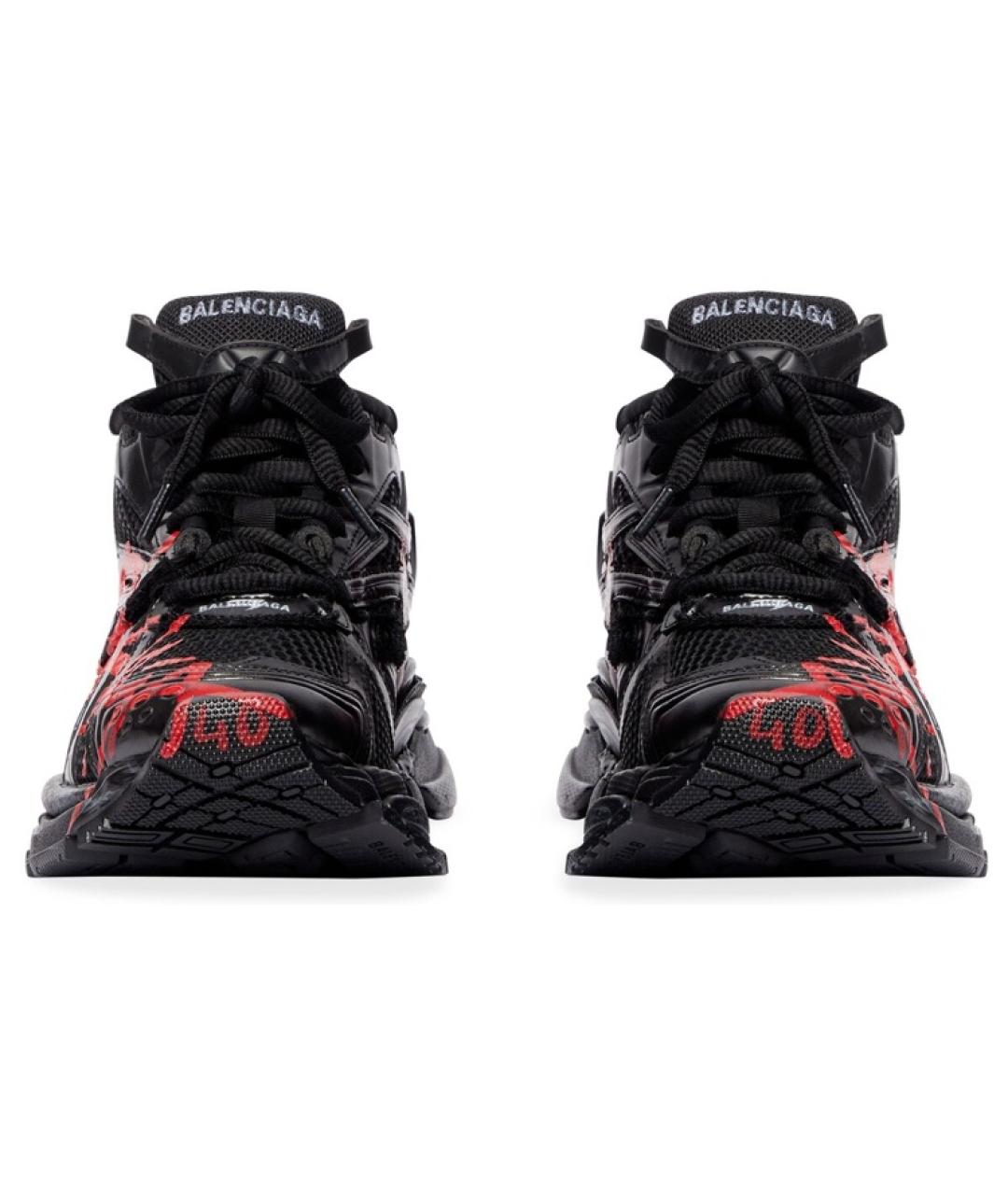 BALENCIAGA Черные низкие кроссовки / кеды, фото 5