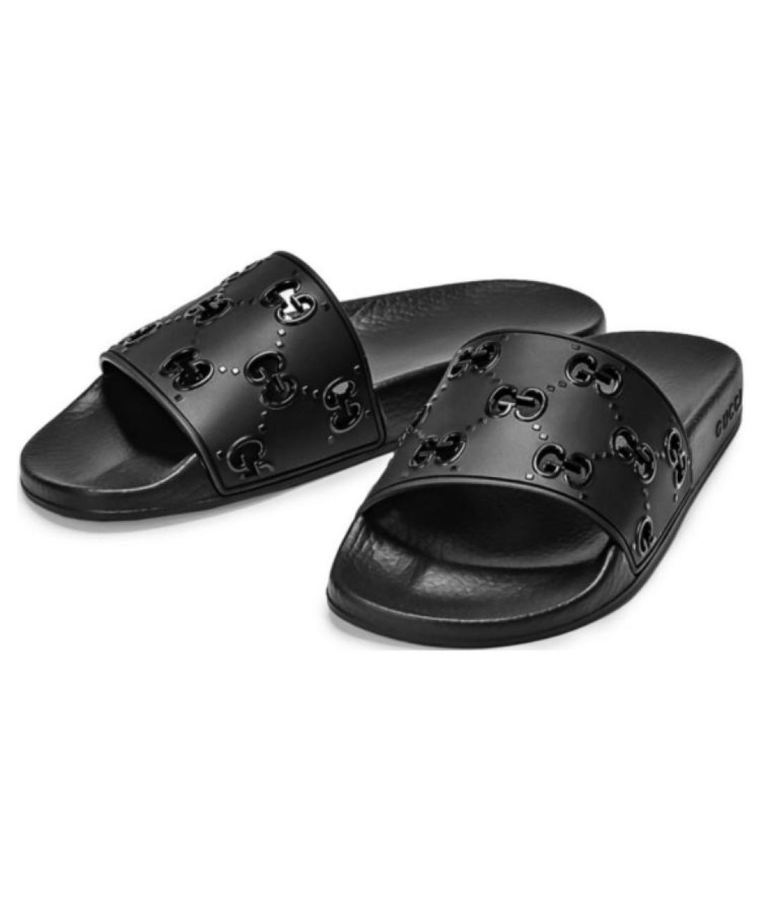 GUCCI Черные сандалии, фото 3