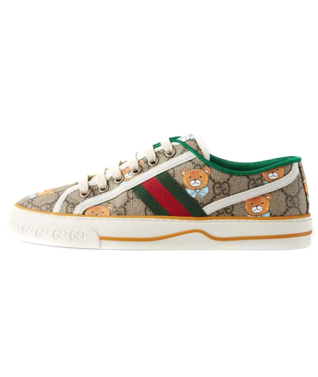 GUCCI Коричневые кеды, фото 7