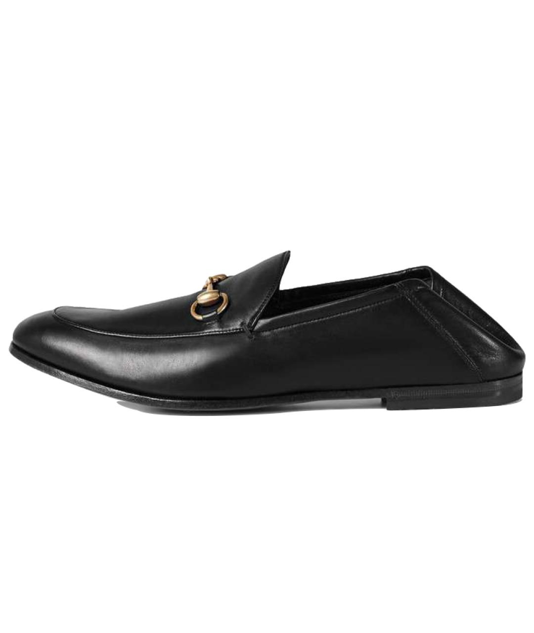 GUCCI Черные кожаные лоферы, фото 2