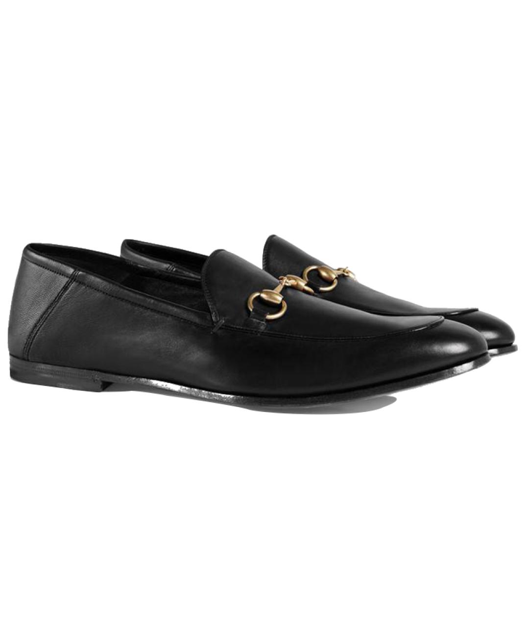 GUCCI Черные кожаные лоферы, фото 3