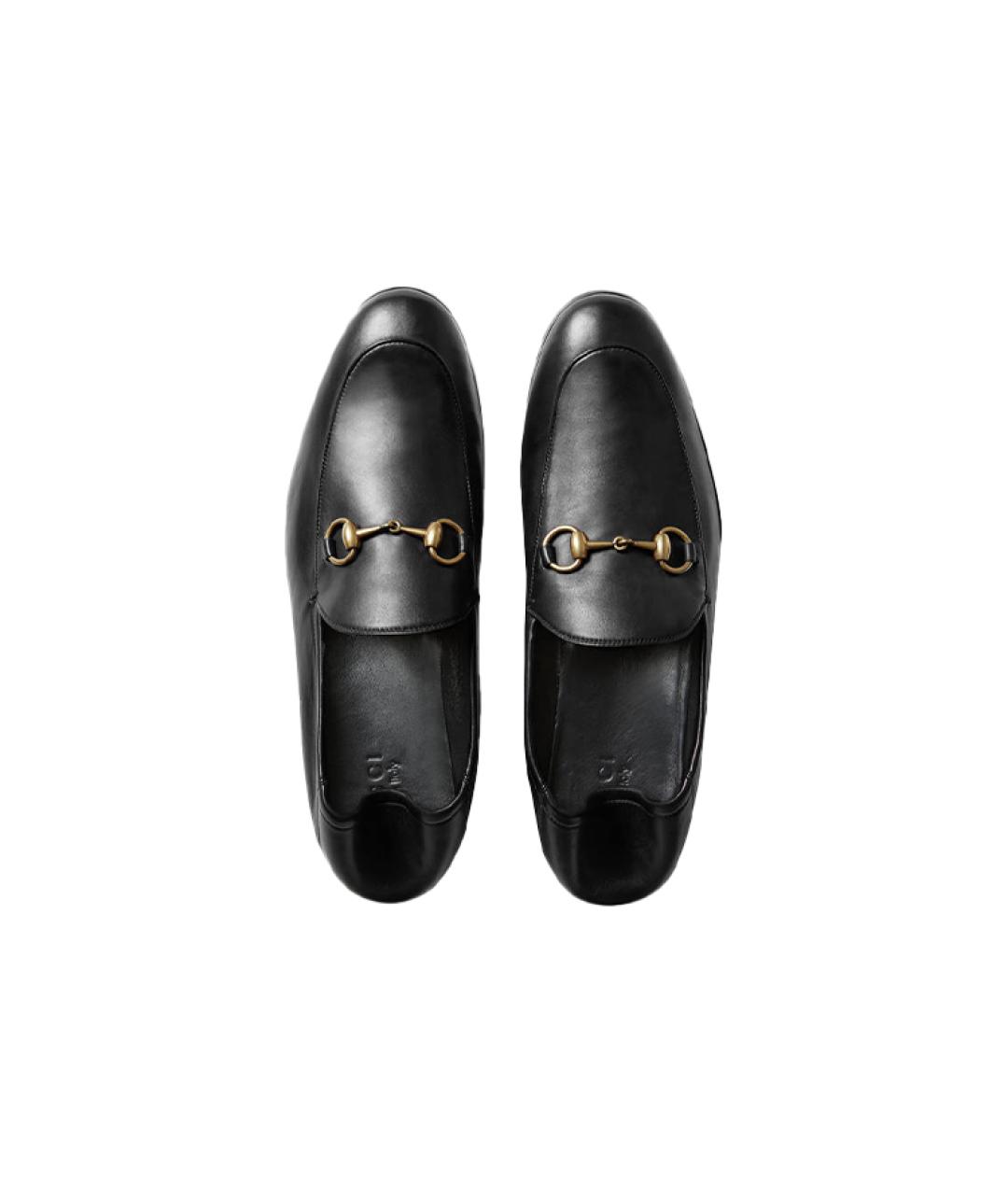 GUCCI Черные кожаные лоферы, фото 4