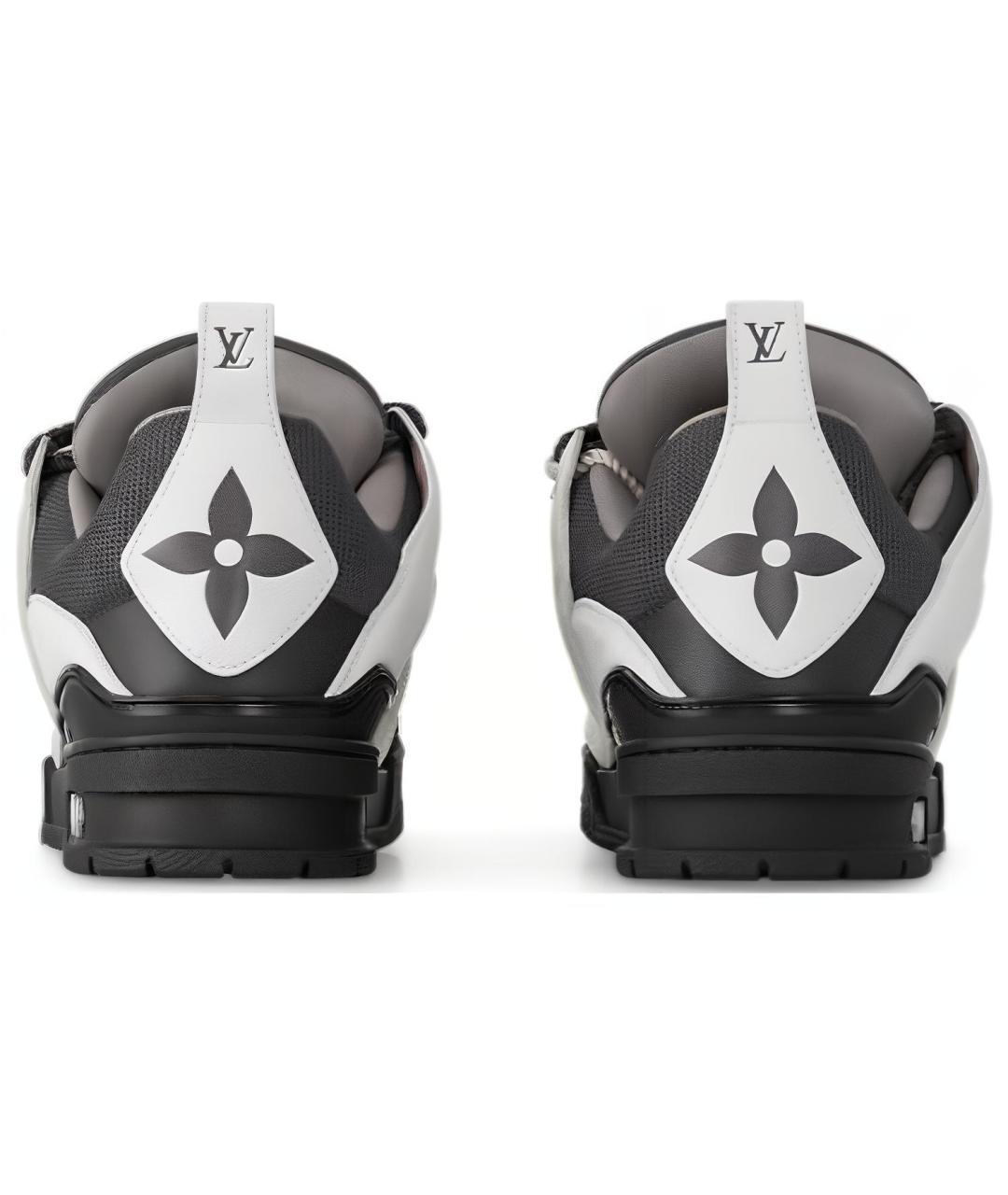 LOUIS VUITTON Черные кожаные кроссовки, фото 5