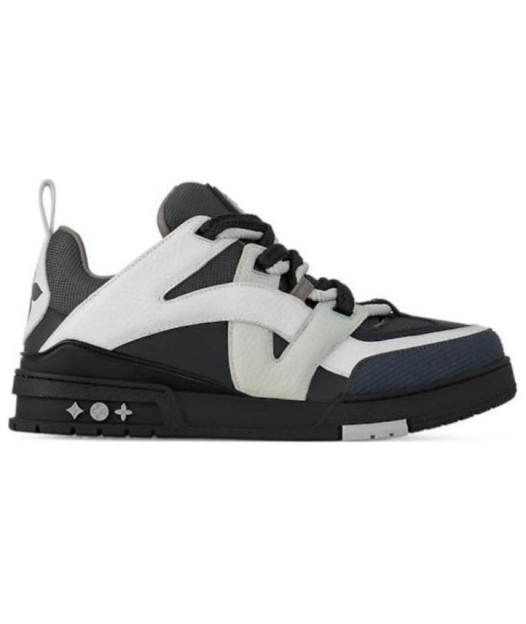 LOUIS VUITTON Черные кожаные кроссовки, фото 2