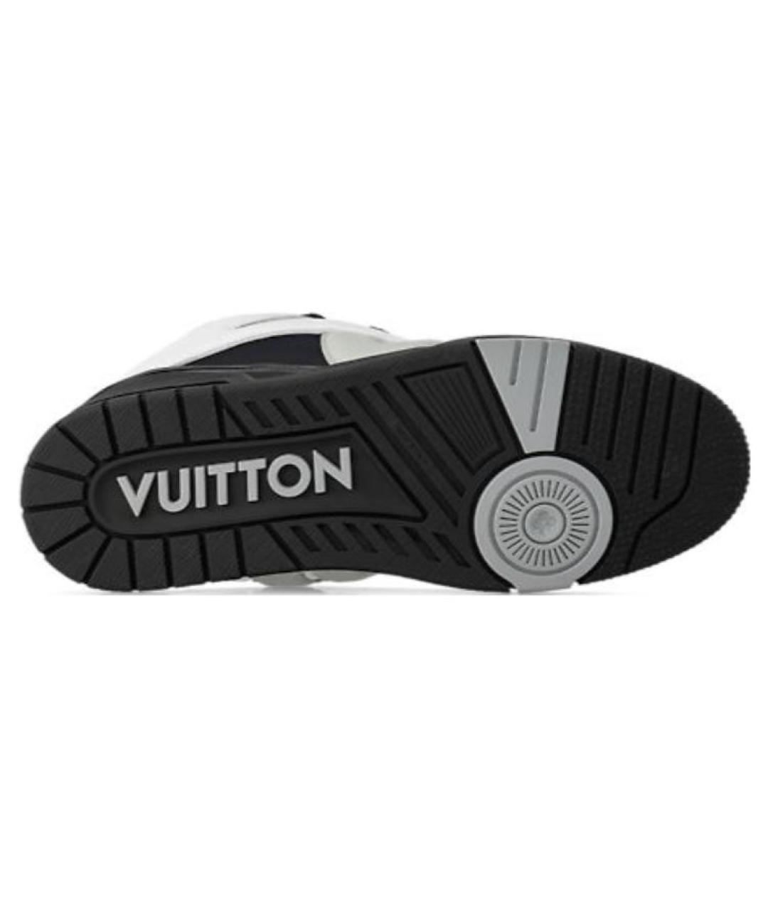 LOUIS VUITTON Черные кожаные кроссовки, фото 6