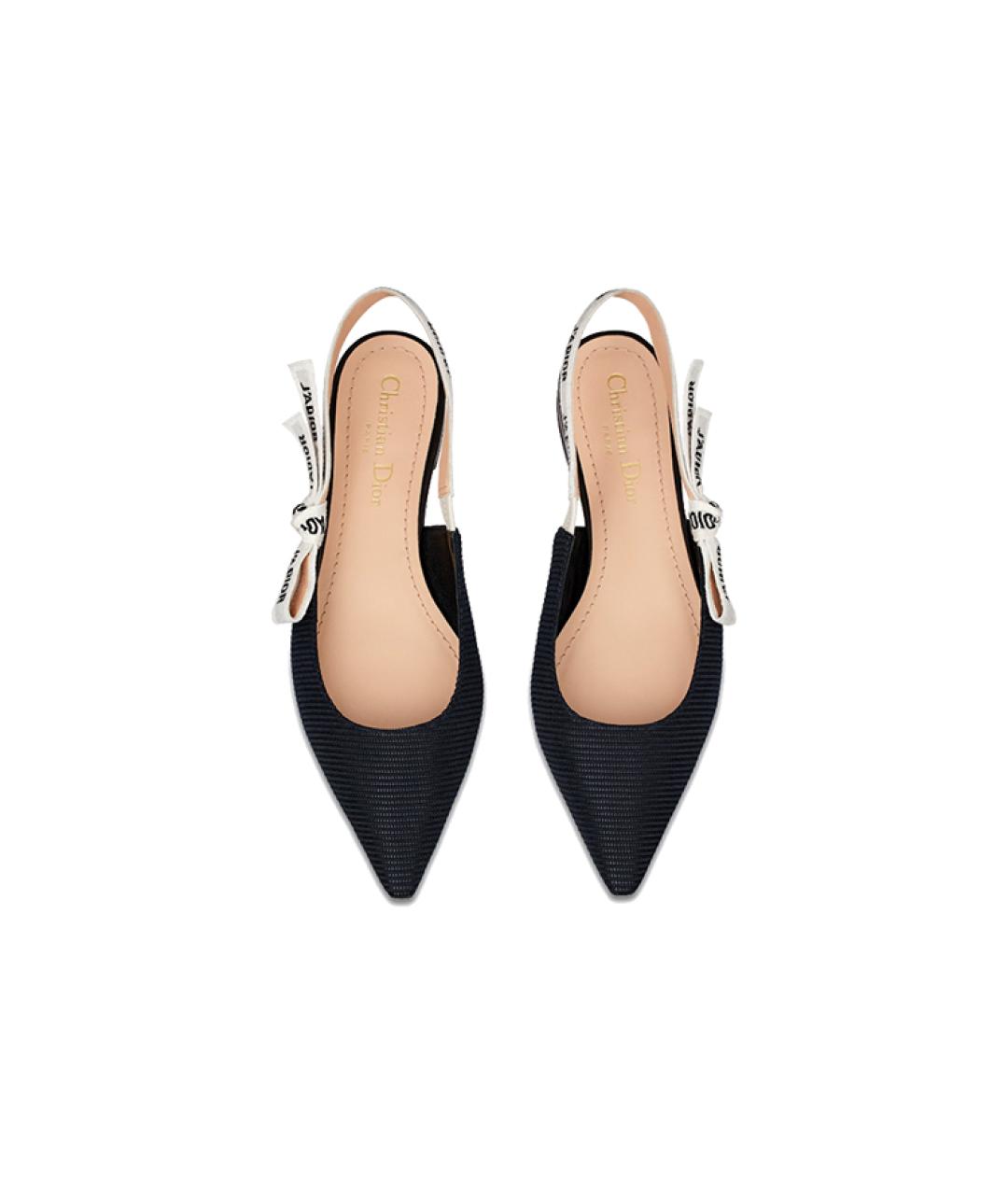 CHRISTIAN DIOR Черные лодочки на низком каблуке, фото 2