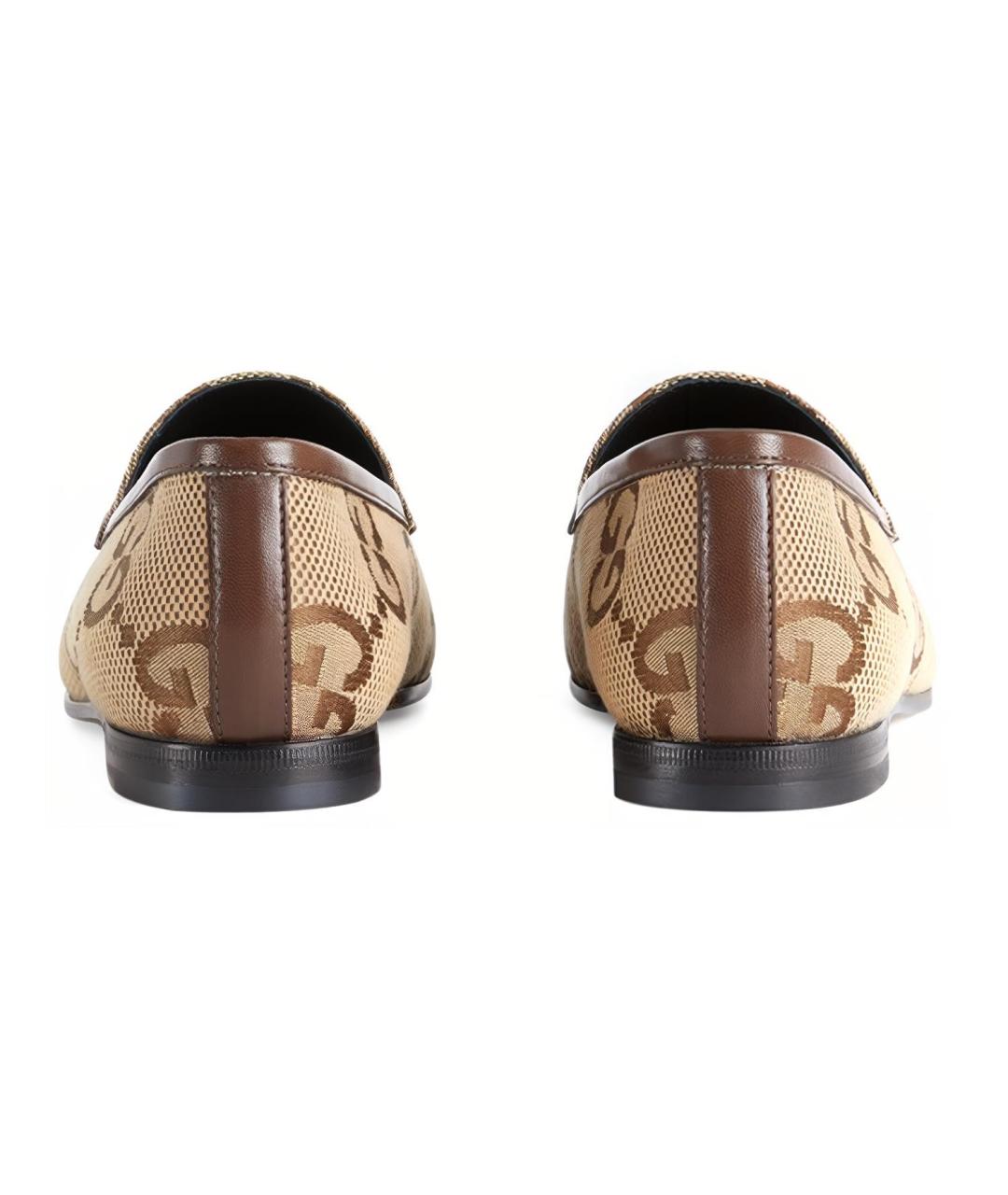 GUCCI Бежевые лоферы, фото 4