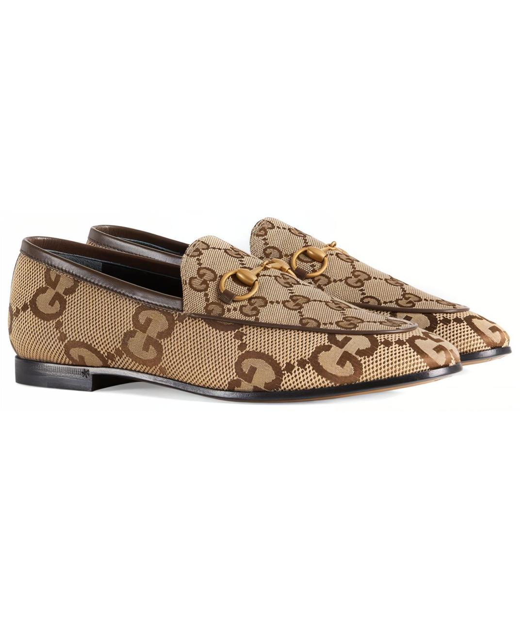 GUCCI Бежевые лоферы, фото 2