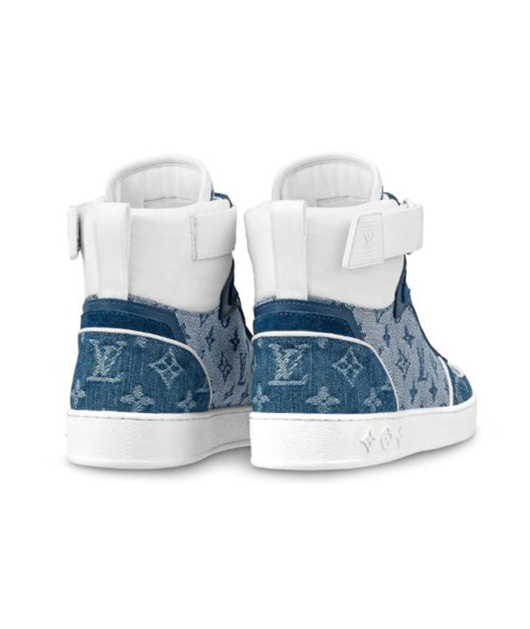 LOUIS VUITTON Синие текстильные кеды, фото 3