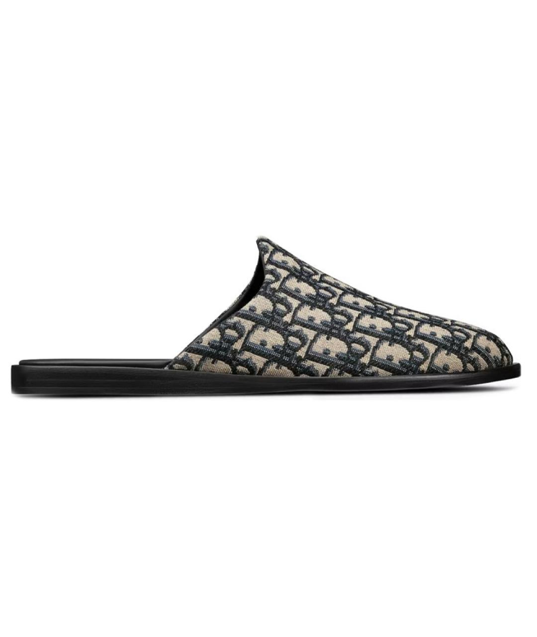 CHRISTIAN DIOR Черные слипоны, фото 1