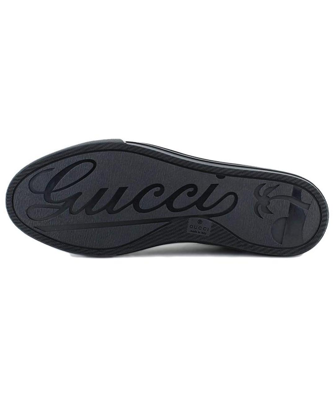 GUCCI Темно-синие высокие кроссовки / кеды, фото 5