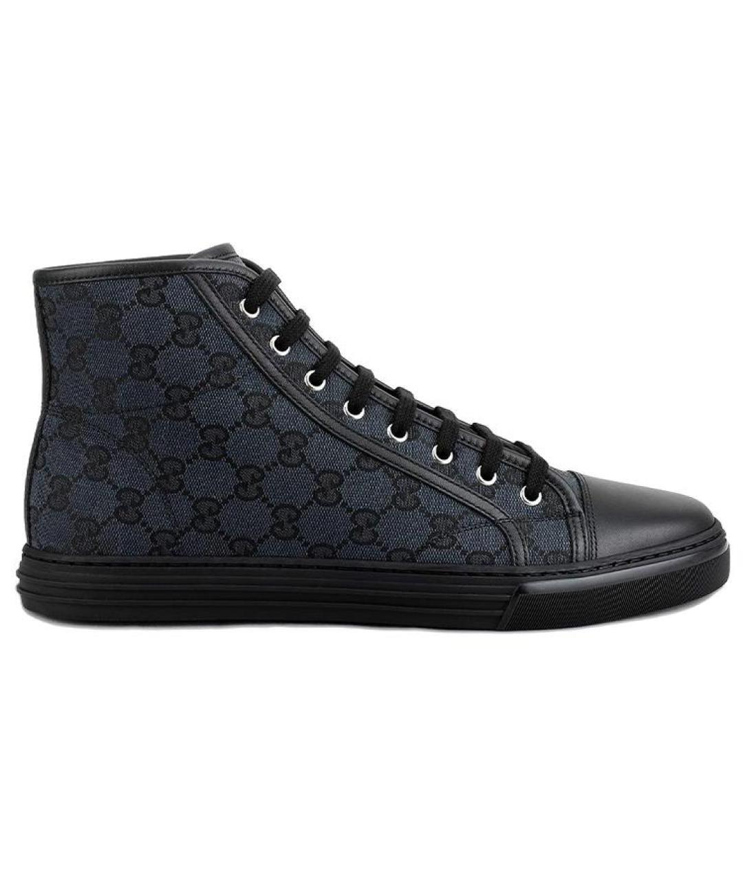 GUCCI Темно-синие высокие кроссовки / кеды, фото 1