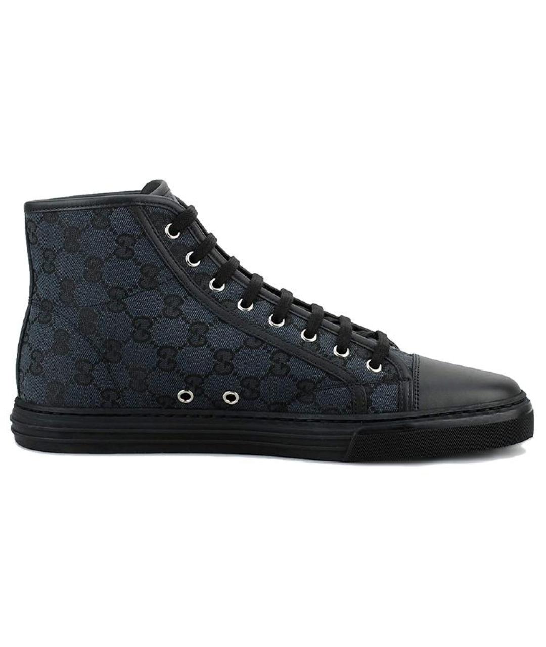 GUCCI Темно-синие высокие кроссовки / кеды, фото 2