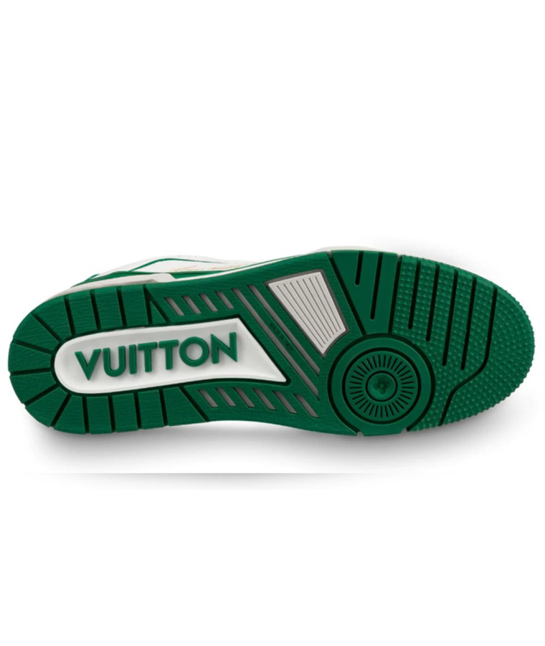 LOUIS VUITTON Белые кожаные низкие кроссовки / кеды, фото 5