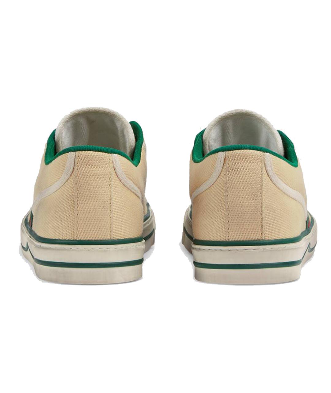 GUCCI Бежевые низкие кроссовки / кеды, фото 5