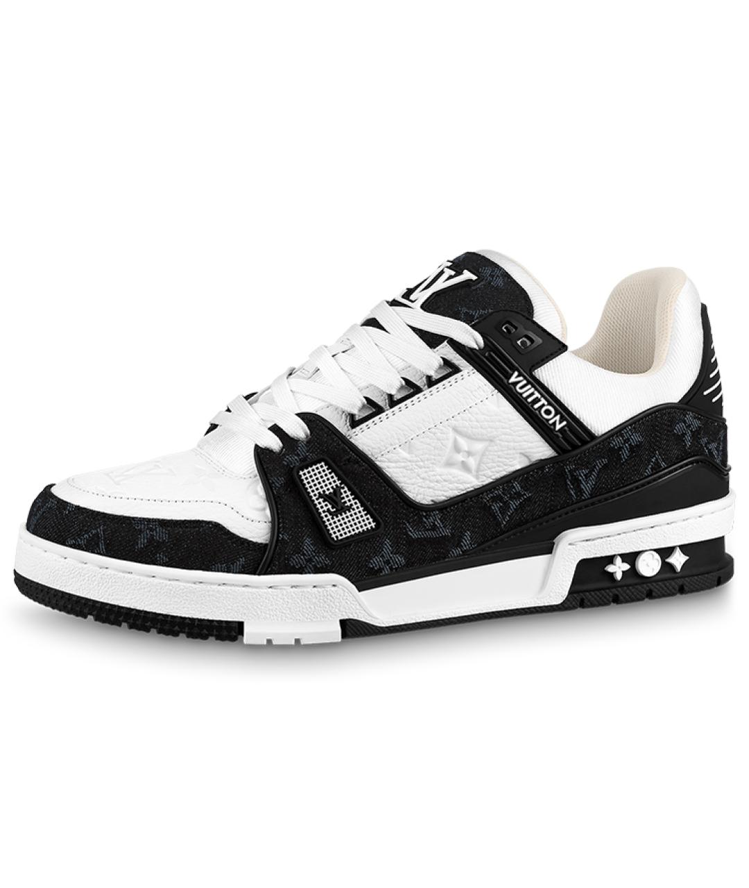 LOUIS VUITTON Белые кожаные кроссовки, фото 6