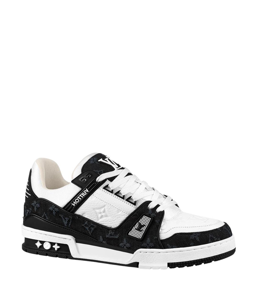 LOUIS VUITTON Белые кожаные кроссовки, фото 1