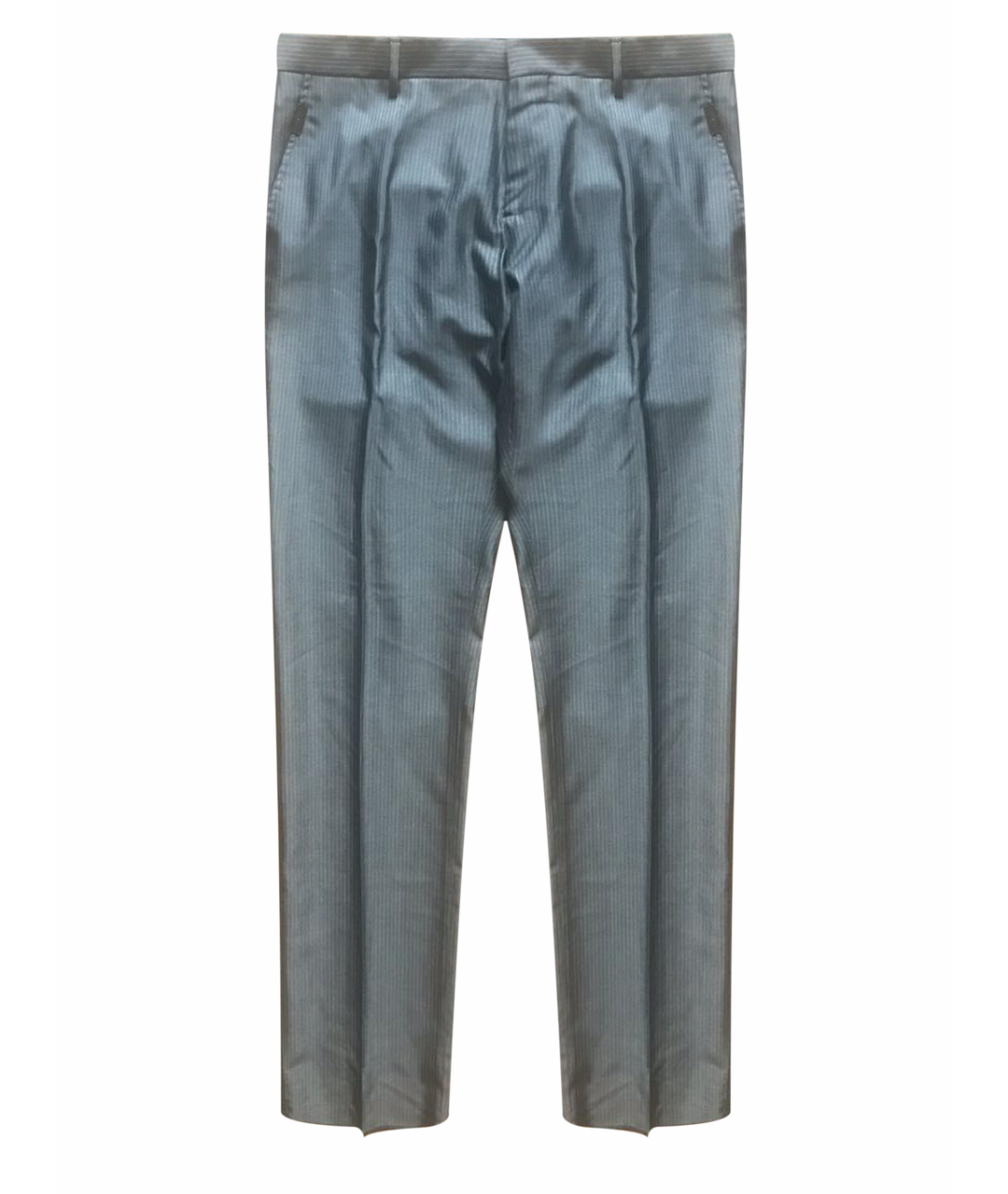 JOHN RICHMOND Серые шерстяные классические брюки, фото 1