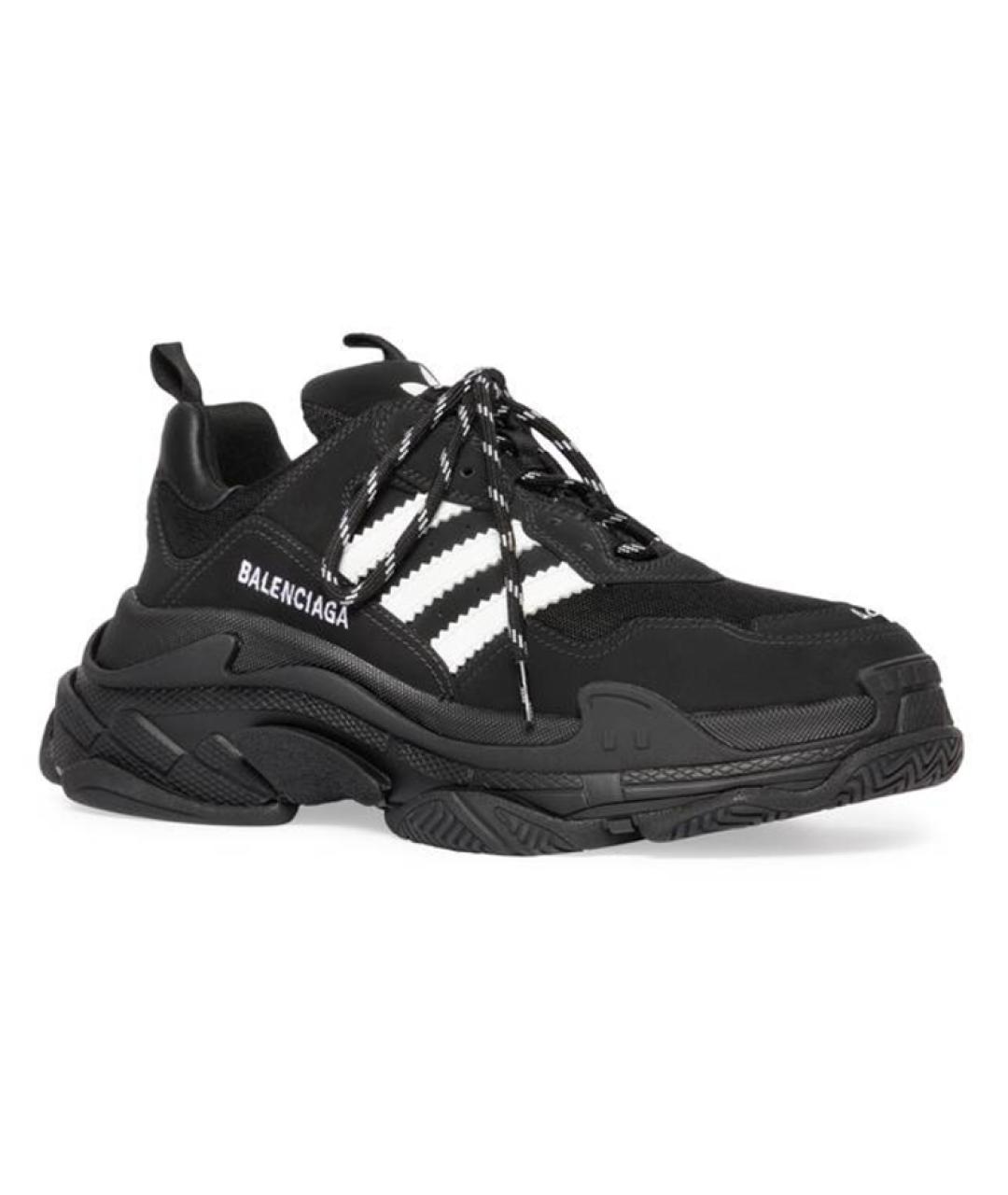 BALENCIAGA Черные низкие кроссовки / кеды, фото 3