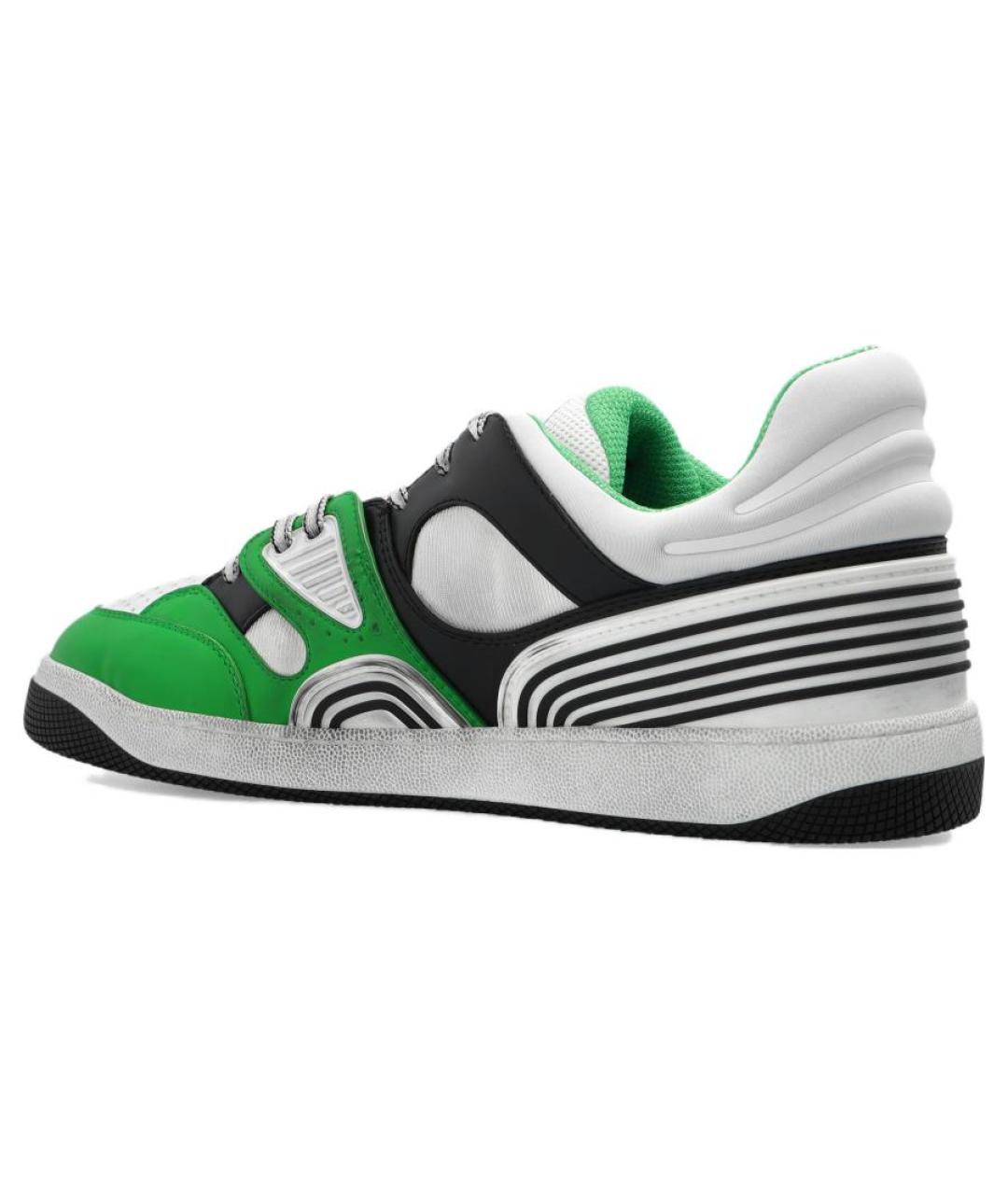 GUCCI Зеленые низкие кроссовки / кеды, фото 3