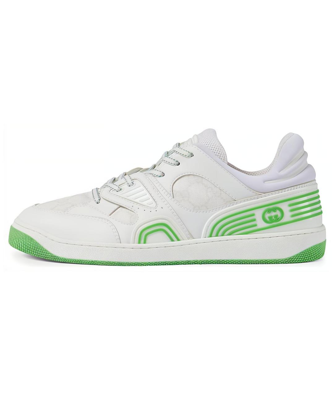 GUCCI Белые низкие кроссовки / кеды, фото 6