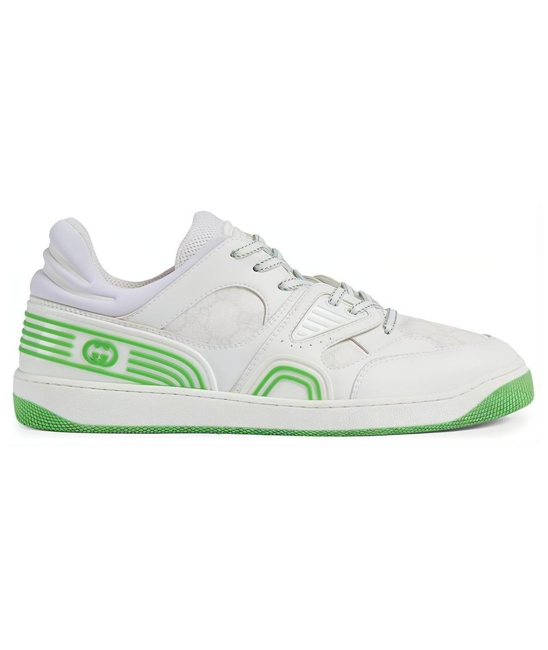 GUCCI Белые низкие кроссовки / кеды, фото 1