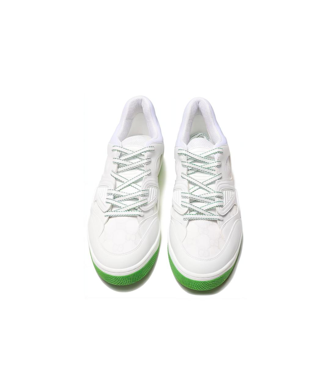 GUCCI Белые бархатные кроссовки, фото 4