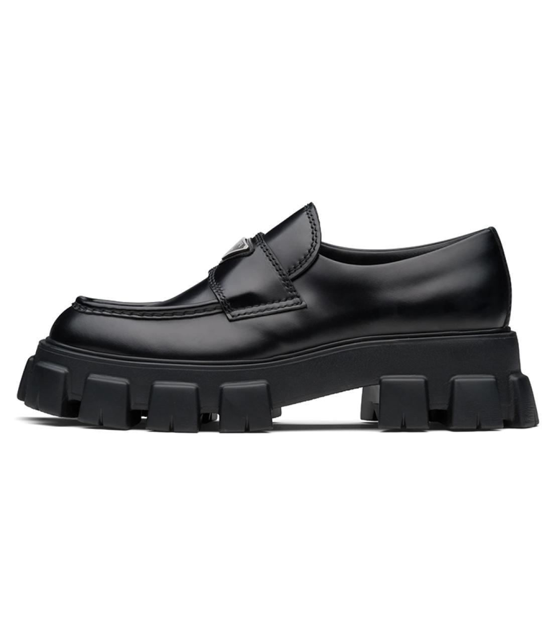 PRADA Черные кожаные лоферы, фото 2