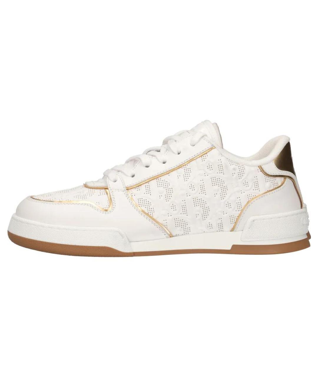 CHRISTIAN DIOR Белые кожаные кроссовки, фото 2