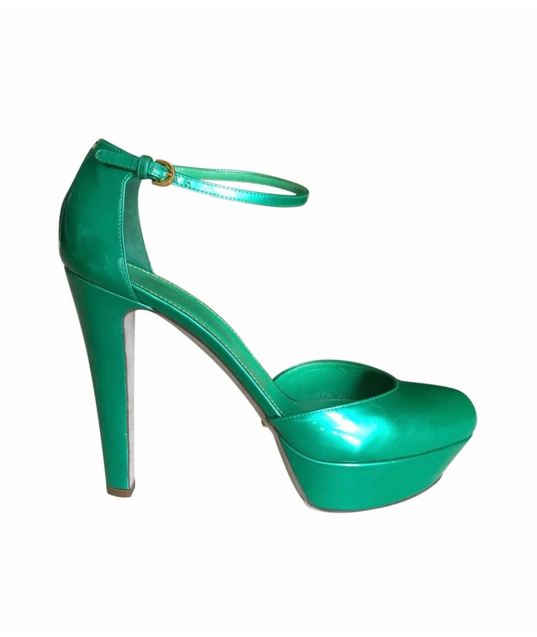 SERGIO ROSSI Зеленые кожаные туфли, фото 1