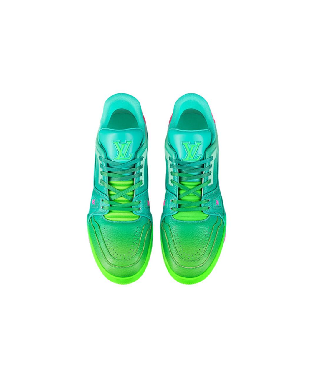 LOUIS VUITTON Мульти кожаные низкие кроссовки / кеды, фото 4