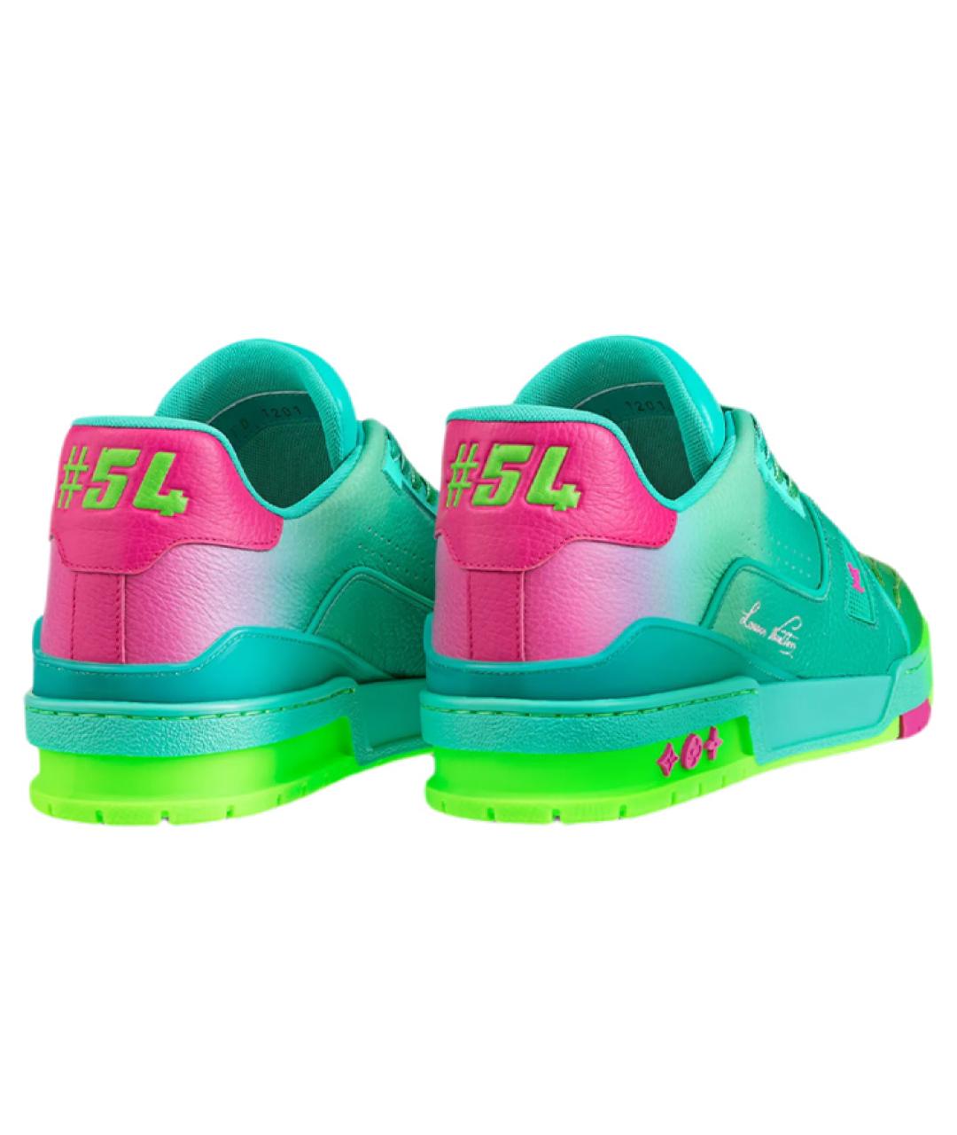 LOUIS VUITTON Мульти кожаные низкие кроссовки / кеды, фото 3