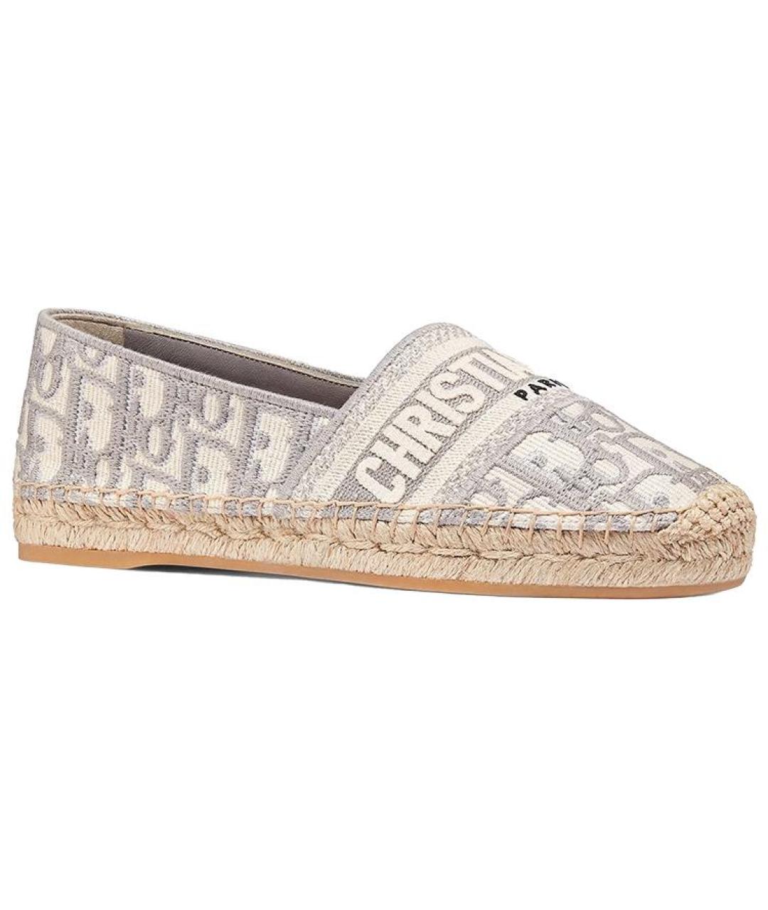 CHRISTIAN DIOR Серые эспадрильи, фото 3